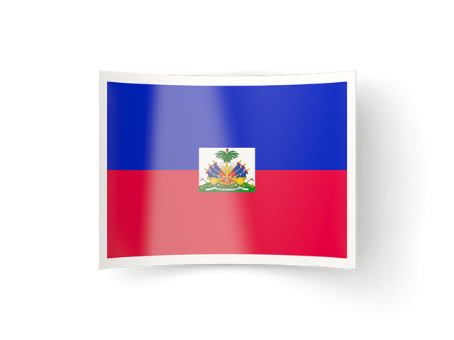Изогнутая иконка. Скачать флаг. Гаити
