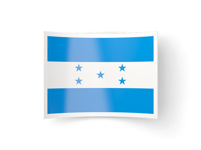 Изогнутая иконка. Скачать флаг. Гондурас