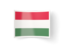 Венгрия. Изогнутая иконка. Скачать иконку.