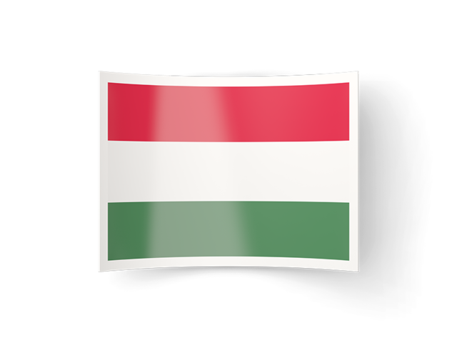 Изогнутая иконка. Скачать флаг. Венгрия