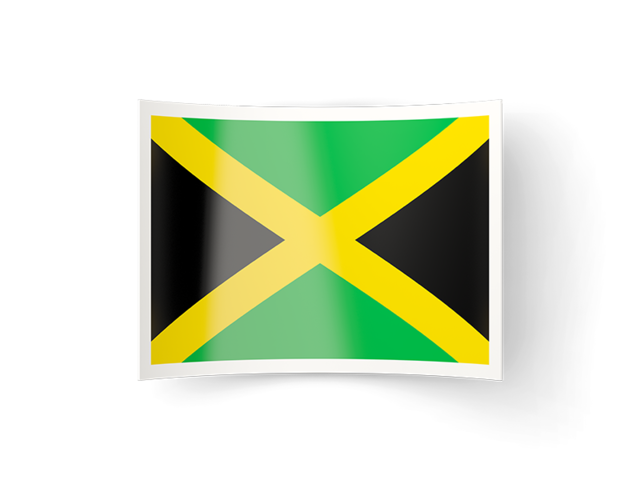 Изогнутая иконка. Скачать флаг. Ямайка