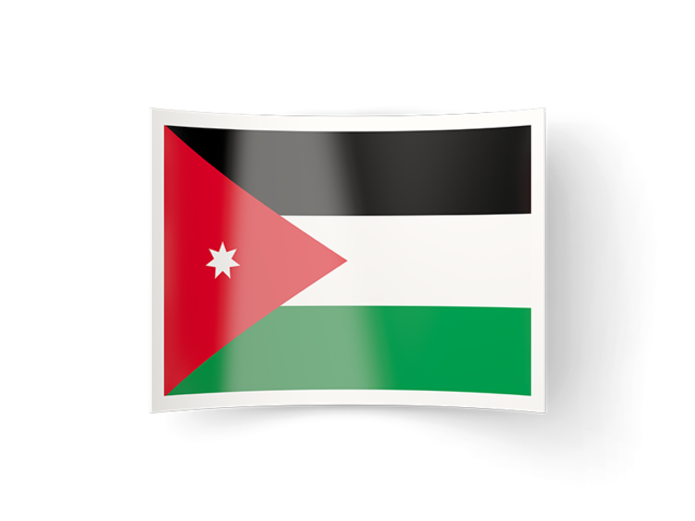 Bent icon. Download flag icon of Jordan at PNG format