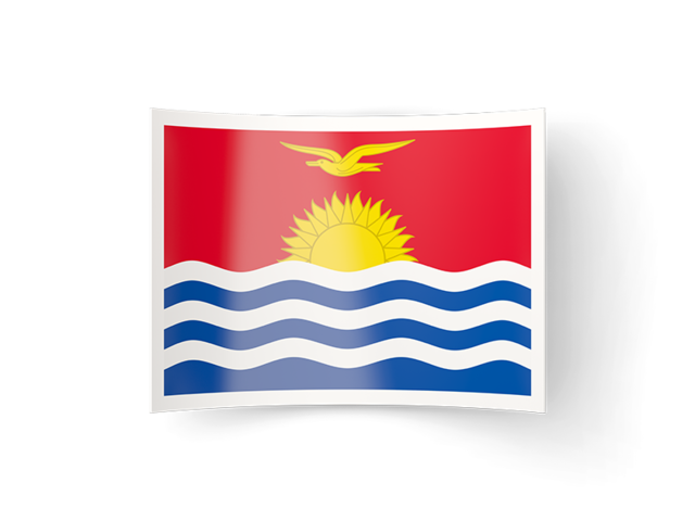 Bent icon. Download flag icon of Kiribati at PNG format