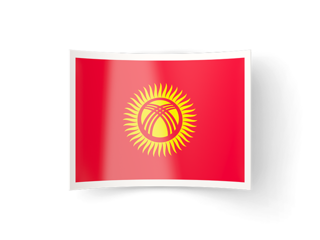 Bent icon. Download flag icon of Kyrgyzstan at PNG format