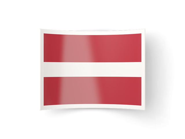 Изогнутая иконка. Скачать флаг. Латвия