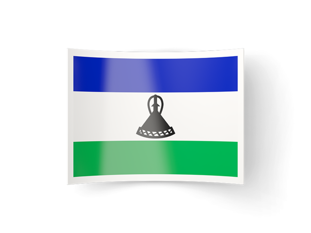 Bent icon. Download flag icon of Lesotho at PNG format