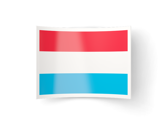 Изогнутая иконка. Скачать флаг. Люксембург