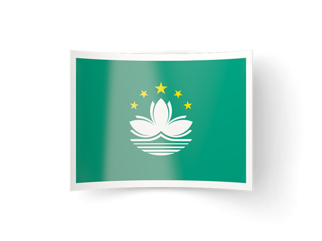 Bent icon. Download flag icon of Macao at PNG format
