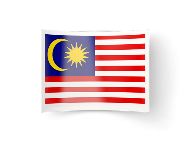 Bent icon. Download flag icon of Malaysia at PNG format