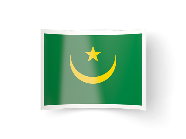 Bent icon. Download flag icon of Mauritania at PNG format