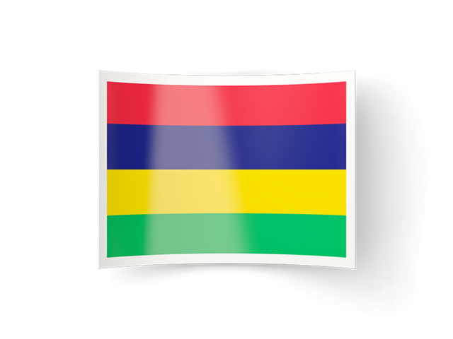 Bent icon. Download flag icon of Mauritius at PNG format