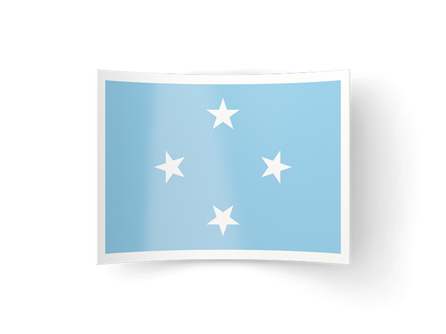 Bent icon. Download flag icon of Micronesia at PNG format