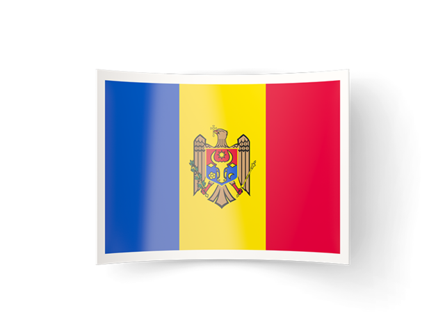 Изогнутая иконка. Скачать флаг. Молдавия