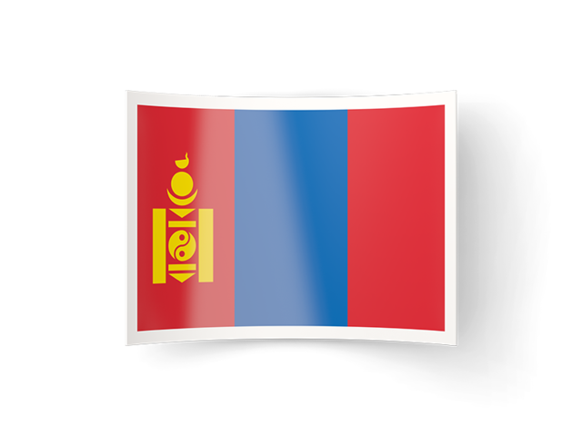 Изогнутая иконка. Скачать флаг. Монголия