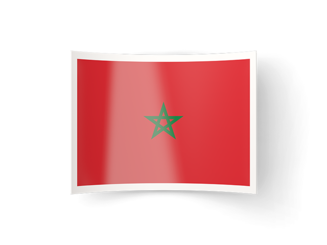 Изогнутая иконка. Скачать флаг. Марокко