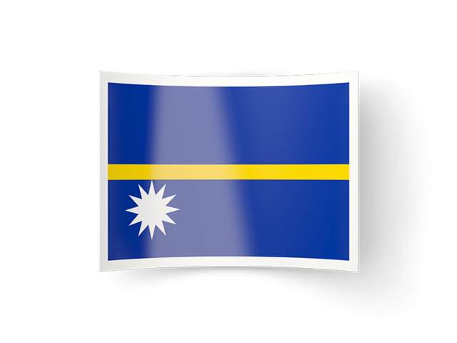Изогнутая иконка. Скачать флаг. Науру