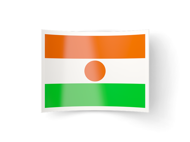 Bent icon. Download flag icon of Niger at PNG format