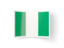 Nigeria. Bent icon. Download icon.