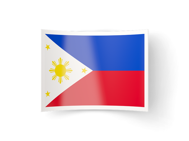 Изогнутая иконка. Скачать флаг. Филиппины