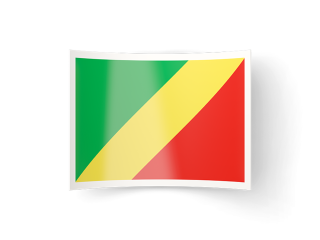 Bent icon. Download flag icon of Republic of the Congo at PNG format