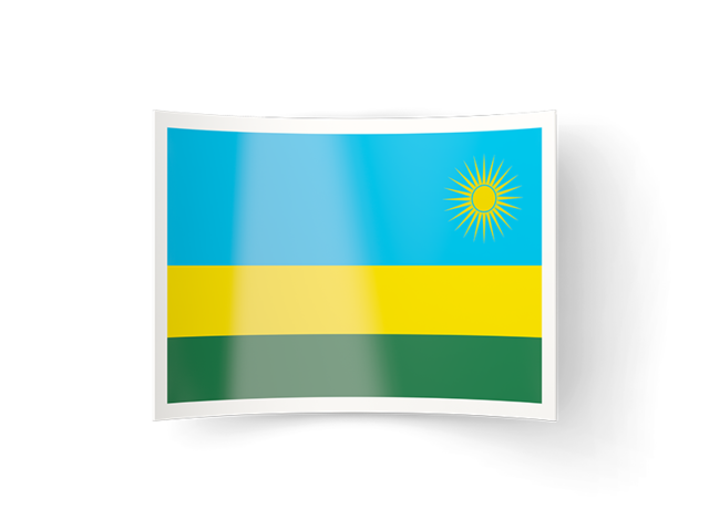 Bent icon. Download flag icon of Rwanda at PNG format