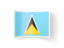 Saint Lucia. Bent icon. Download icon.
