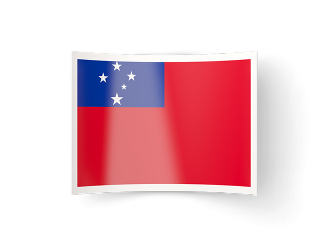 Bent icon. Download flag icon of Samoa at PNG format