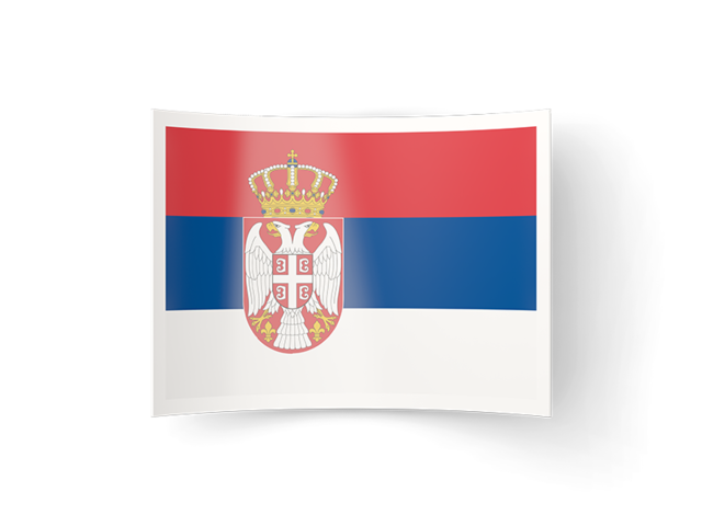 Bent icon. Download flag icon of Serbia at PNG format