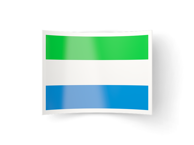 Bent icon. Download flag icon of Sierra Leone at PNG format