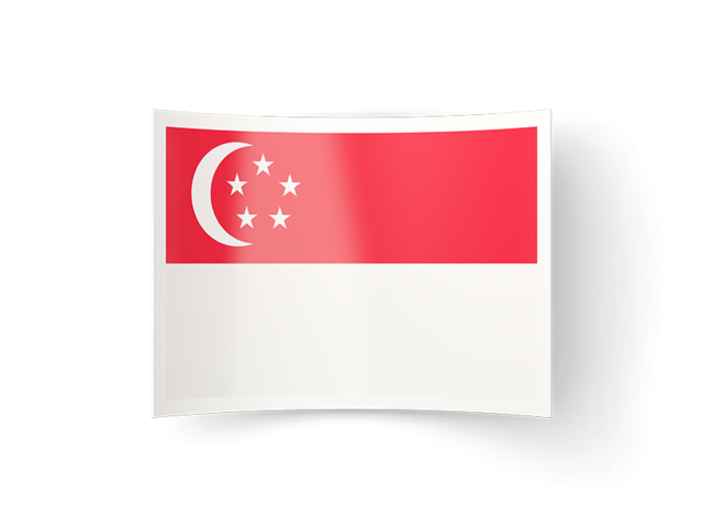 Bent icon. Download flag icon of Singapore at PNG format