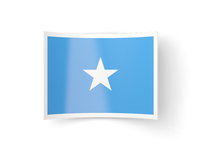 Изогнутая иконка. Скачать флаг. Сомали