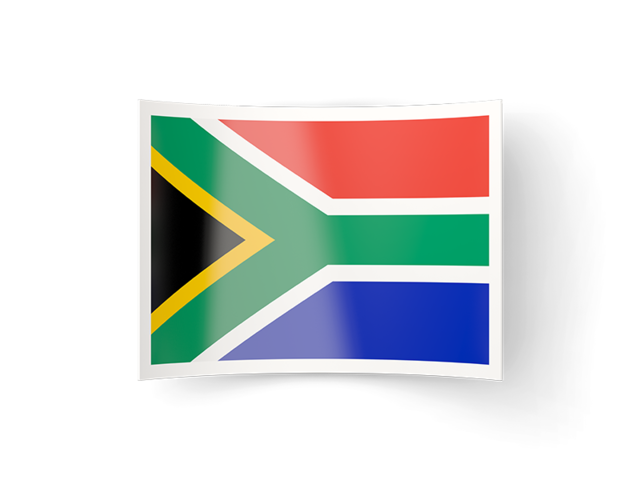 Изогнутая иконка. Скачать флаг. ЮАР