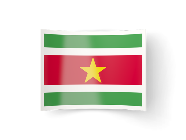 Bent icon. Download flag icon of Suriname at PNG format