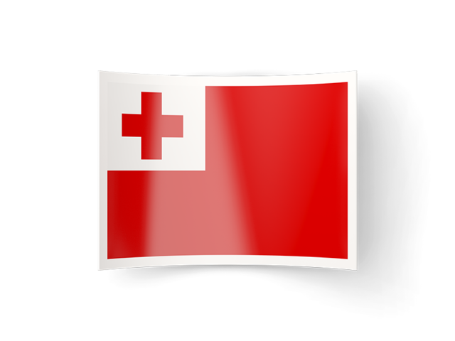 Bent icon. Download flag icon of Tonga at PNG format