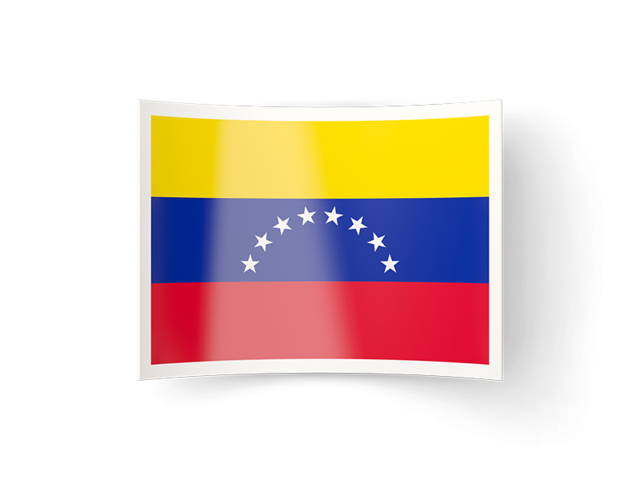 Изогнутая иконка. Скачать флаг. Венесуэла