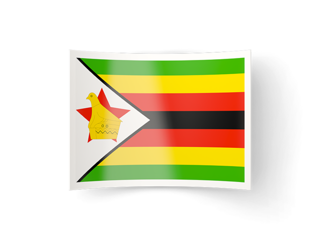 Bent icon. Download flag icon of Zimbabwe at PNG format