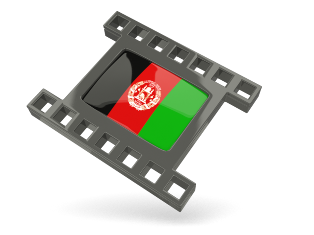 Black movie icon. Download flag icon of Afghanistan at PNG format