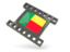 Benin. Black movie icon. Download icon.