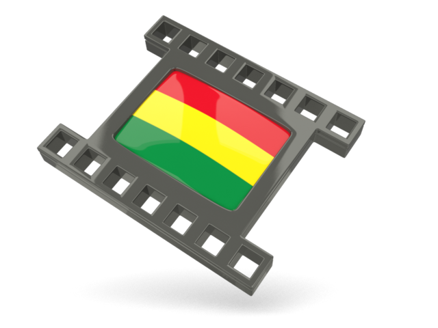 Black movie icon. Download flag icon of Bolivia at PNG format