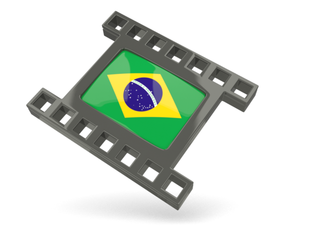 Black movie icon. Download flag icon of Brazil at PNG format