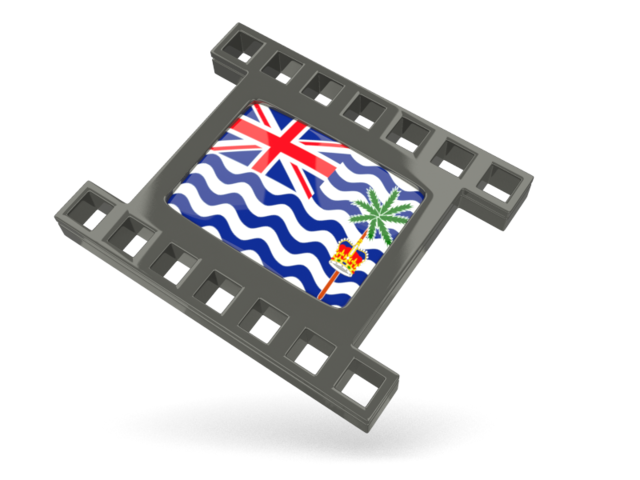 Black movie icon. Download flag icon of British Indian Ocean Territory at PNG format