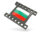 Bulgaria. Black movie icon. Download icon.