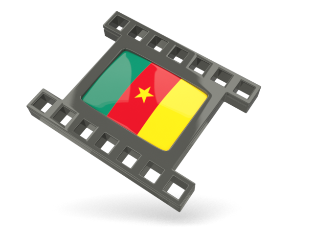 Black movie icon. Download flag icon of Cameroon at PNG format