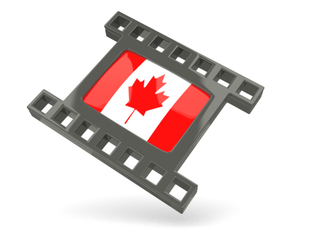 Black movie icon. Download flag icon of Canada at PNG format