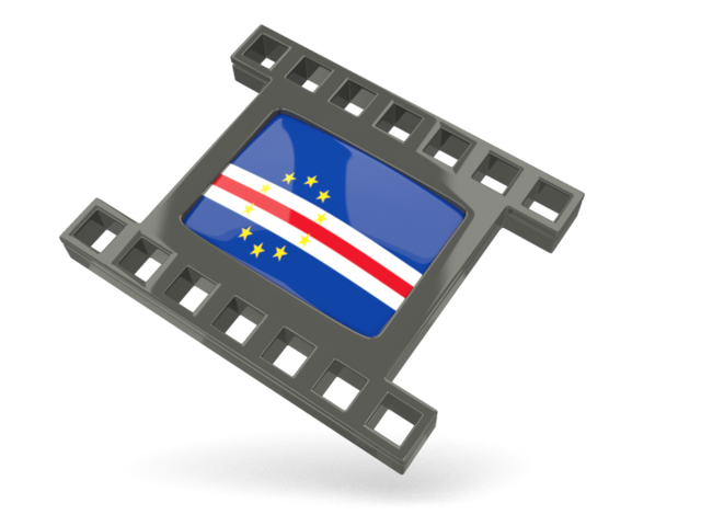 Black movie icon. Download flag icon of Cape Verde at PNG format