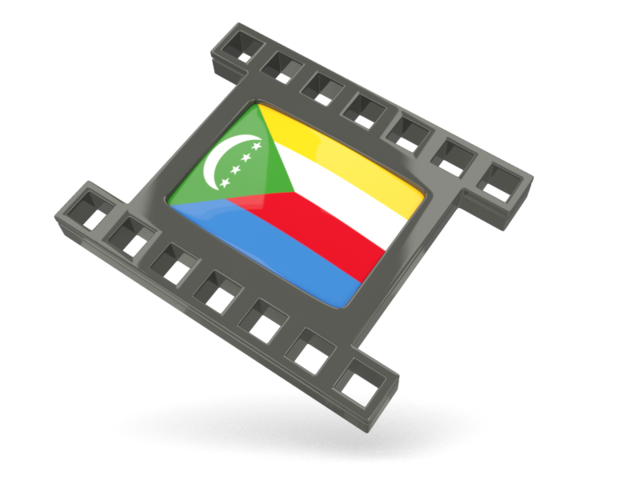 Black movie icon. Download flag icon of Comoros at PNG format