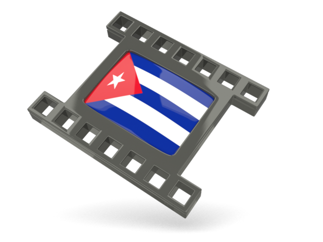 Black movie icon. Download flag icon of Cuba at PNG format