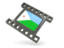 Djibouti. Black movie icon. Download icon.