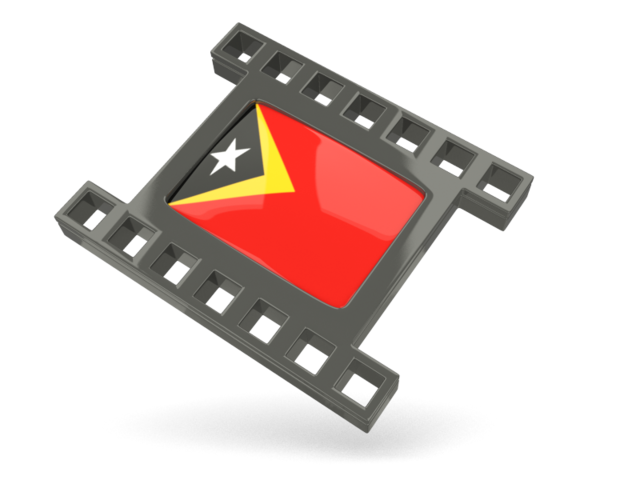 Black movie icon. Download flag icon of East Timor at PNG format