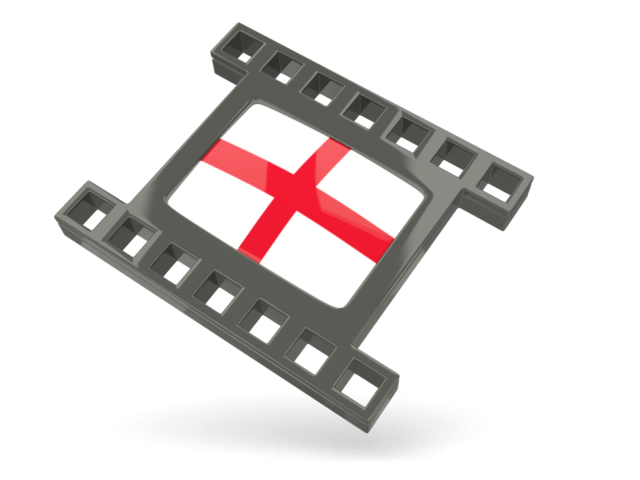 Black movie icon. Download flag icon of England at PNG format